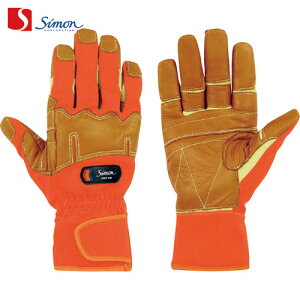 シモン 作業手袋 耐切創手袋 防火手袋 防水タイプ KG-190R M (1双) 品番:KG190R-M