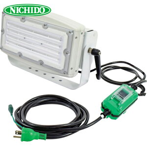 日動工業 NICHIDO スクエアライト100W 電源装置一体型 昼白色 調光式 (1台) 品番:LEIS-100DIM-JW-50K