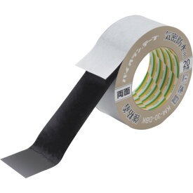 パイオラン 気密防水用テープ 両面タイプ(強粘着) 50mm×20m ブラック (1巻) 品番：KM-30-DBK