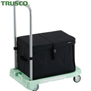 トラスコ 台車 TRUSCO 樹脂台車 こまわり君 省音G車輪 600×390 グリーン THB付 (1台) 品番:MP-6039N2-GN-THB