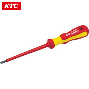 KTC 京都機械工具 絶縁ドライバ マイナス5.5X125 非貫通タイプ (1本) 品番:MDEZA-5
