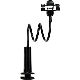 Owltech オウルテック 固定が簡単で抜群の安定性 スマートフォン用フレキシブルアームスタンド (1個) 品番：OWL-ARMSTD01-BK