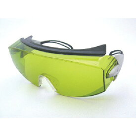 リケン レーザー用一眼型保護メガネ CO2用 メガネ併用可 グリーン (1個) 品番：RS-80 V