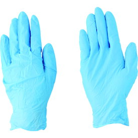 川西 ニトリルゴム使い捨て手袋 ニトリル使いきり手袋 ブルー 粉無 Mサイズ (100枚入) (1箱) 品番:2041-M