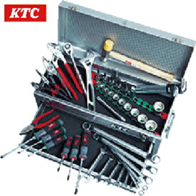 KTC(京都機械工具) 整備用工具セット(チェストタイプ：一般機械整備向) ソリッドブラック 間口520×奥行215×高さ300mm (1S) 品番：SK4520MXBK