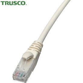 TRUSCO(トラスコ) LANケーブル(Cat6A対応ツメ折れ防止) 10mホワイト (1本) 品番：TLANC6A-10-W