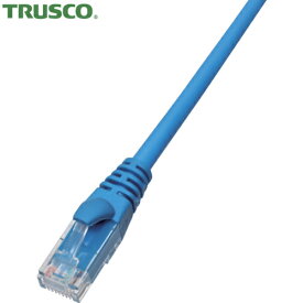 TRUSCO(トラスコ) LANケーブル(Cat6A対応ツメ折れ防止) 2mブルー (1本) 品番：TLANC6A-2-B