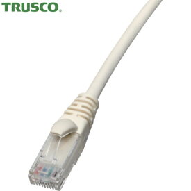 TRUSCO(トラスコ) LANケーブル(Cat6A対応ツメ折れ防止) 5mホワイト (1本) 品番：TLANC6A-5-W