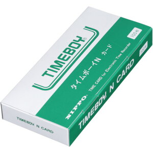 ニッポー NIPPO タイムボーイNカード (100枚入) (1箱) 品番:TC-TBN