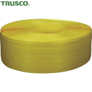 トラスコ TRUSCO 手締用PPバンド 15.5mm×1000m巻 段ボールパック 黄 (1箱) 品番:TPP-155YD