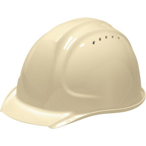 DICプラスチック つば付ヘルメット SYA-XVエアロメッシュ クリーム KP付 (1個) 品番:SYA-XV-X2EM-KP-C