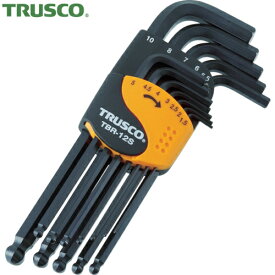 TRUSCO(トラスコ) ボールポイント六角棒レンチセット 標準タイプ 12本組 (1S) 品番：TBR-12S