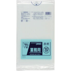 ジャパックス メタロセン配合ポリ袋 70L透明10枚0.035(1冊) 品番：TM73