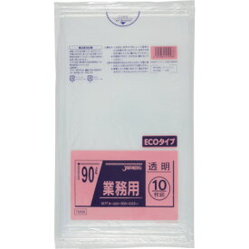ジャパックス メタロセン配合ポリ袋 90L透明10枚0.030(1冊) 品番：TM98