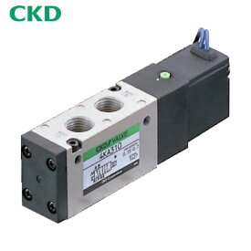 CKD 4Kシリーズパイロット式5ポート弁セレックスバルブ 0.65C[dm[[の3乗]]/(S・bar)]/音速コンダクタンス (1台) 品番：4KA110-M5-AC100V