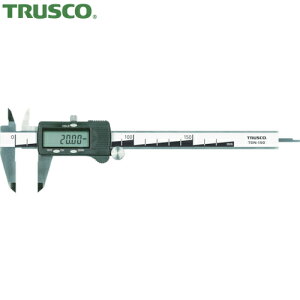 トラスコ TRUSCO デジタルノギス 100mm ゼロリセット機能付き (1本) 品番:TDN-100