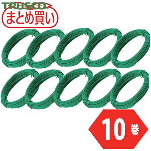 gXR TRUSCO ܂Ƃߔ J[j ^Cv  20Ԏ a0.9mm×15m 10{ (1g) iԁFTCWS-09GN-10P