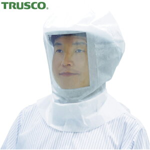 トラスコ TRUSCO 使い捨て頭巾 ヘルメット対応型 (10枚入) (1袋) 品番:TDH-02