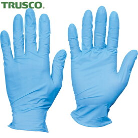 TRUSCO(トラスコ) 使い捨てニトリル手袋TGエアー 0.06 粉無青M 100枚 (1箱) TGNN06BM