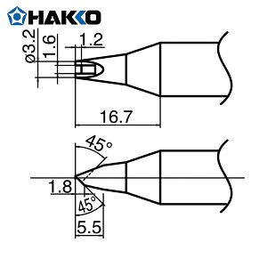 HAKKO  nbR[ Xe[V^͂񂾂ėpĐ at Đa3.2mm (1{) iԁFT33-1611