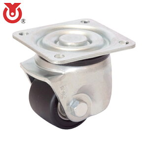 ユーエイ 低床式重荷重キャスター自在車 50径強化ナイロン車輪 (1個) 品番:UHG-50GFB