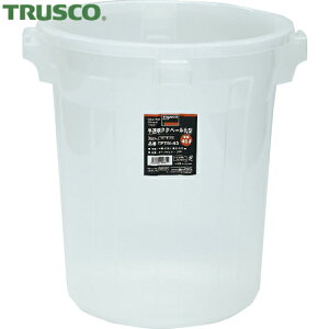 トラスコ TRUSCO ゴミ箱 半透明PPペール丸型75L (1個) 品番:TPTM-75