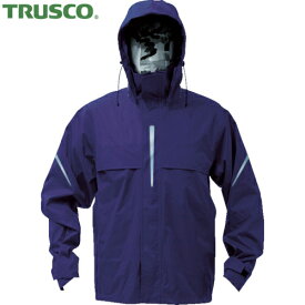 TRUSCO(トラスコ) ベンチレーション(通気口)付レインスーツ ネイビー 4L (1着) 品番：TRW360-55-4L