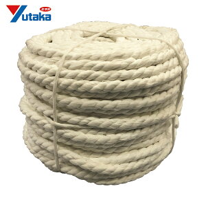 ユタカメイク 不織布ロープ 3本撚 溶着有 16mm×100m (1巻) 品番:24916100