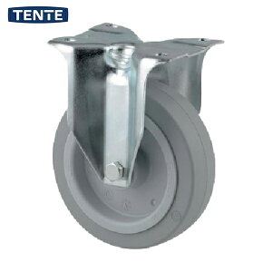 テンテキャスター プレート式キャスター ALPHA (タイヤ痕レスタイプ) φ200 固定式 (1個) 品番:3478UFR200P63