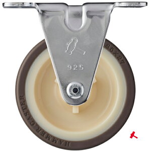 ハンマーキャスター 固定式ウレタン車輪(ナイロンホイール)85mm (1個) 品番:420ER-UR85