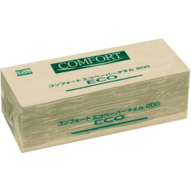 クレシア コンフォートエコペーパータオル200 (1Cs) 品番：37181