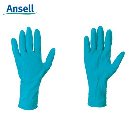 アンセル 耐薬品ニトリルゴム使い捨て手袋 タッチエヌタフ 92-605 XLサイズ (100枚入) (1箱) 品番:92-605-10