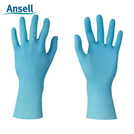 アンセル 耐薬品ニトリルゴム使い捨て手袋 タッチエヌタフ 92-665 XLサイズ (100枚入) (1箱) 品番:92-665-10