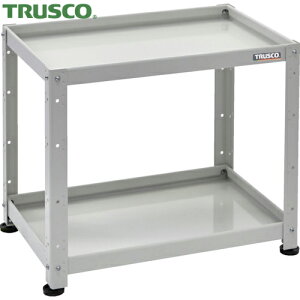トラスコ TRUSCO 小型ボルト式棚 バーディワゴンラック型 750X500 2段 ホワイト (1台) 品番:BDW-R672-W