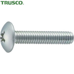 トラスコ TRUSCO トラス頭小ねじ 三価白 全ネジ M4×30 49本入 (1Pk) 品番:B704-0430
