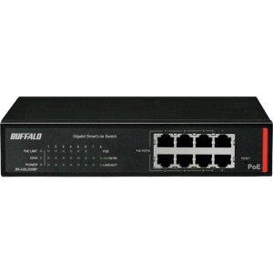 obt@[ BUFFALO @l GigaΉ PoE Layer2 X}[gLiteXCb` 8|[g (1) iԁFBS-GSL2008P