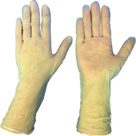 ブラストン PVC手袋ロング テクスチャータイプSサイズ （100枚入） （1袋） 品番：BSC-4300-S