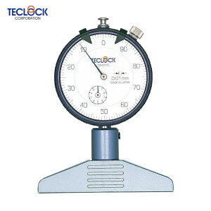 TECLOCK テクロック ダイヤルデプスゲージ 測定範囲0〜10mm (1個) 品番:DM-210