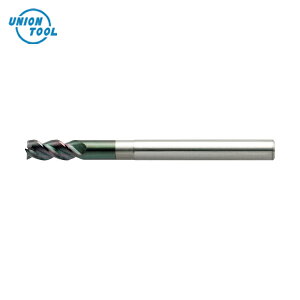 ユニオンツール DLCコートアルミ用3枚刃高能率ロングネックスクエアエンドミル (1本) 品番:DLC-AZS3110-330