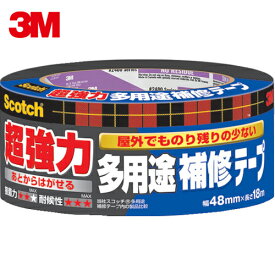 3M(スリーエム) スコッチ 超強力多用途補修テープ 48mm×18m ダークグレー (1巻) 品番：DUCT-NR18