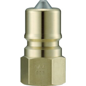 ナック クイックカップリング S・P型 真鍮製 オネジ取付用 (1個) 品番：CSP12P2