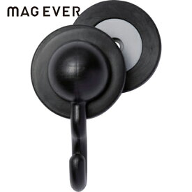 マグエバー 挟んで使うマグネット マグサンド jフック ブラック 強力マグネットフック ネオジム磁石 (1個) 品番：1-0252SAND-JB