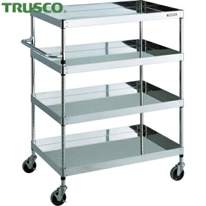 トラスコ 304クリーンフェニックス 750X500 4段 SUS金具 (1台) CPE3-1274SC