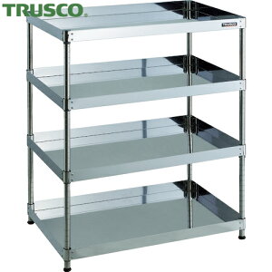 トラスコ 430クリーンフェニックス ラック型 900X600 4段 (1台) CPE4-R1294