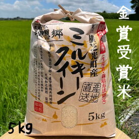 お米 5kg 送料無料　令和6年　ミルキークイーン おいしい米 美味しい米 金賞受賞米 理想郷 ミルキークイーン　 白米 5kg スーパーセール有機肥料使用 減 農薬栽培 お弁当に おいしい 贈答品 ギフト