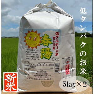 低タンパク米 低たんぱく米 白米10kg 新米 春陽 令和7年 千葉県産 5kx2 低グルテリン米 おいしい 低たんぱく食品 低たんぱくごはん腎臓病 糖尿病に 送料無料(北海道、九州は別途300円・沖縄・