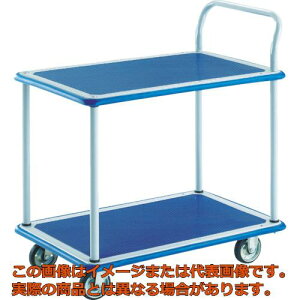 【代引不可・配送日時指定不可】TRUSCO プレス製台車 ドンキーカート 2段式片袖タイプ740×480