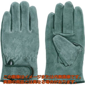 富士グローブ　牛床革オイル加工手袋（袖口マジックタイプ）　オイル331　フリー　内綿付