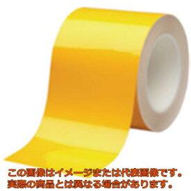 ミドリ安全　ベルデビバハードテープ　黄　100mmX20m