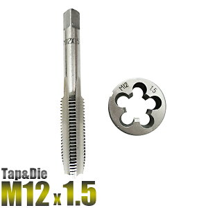 M12 × 1.5 �^�b�v�_�C�X�Z�b�g 2PC�@M12 �^�b�v�_�C�X 12mm-1.5 �l�W�ڗ��� �O�a12�~�� �s�b�`1.5 �蓮�H��E�؍�H��y���������z